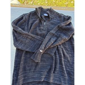 Columbia Quarter Zip sz L Heavy Knit Sweater 1/4 zip pull over